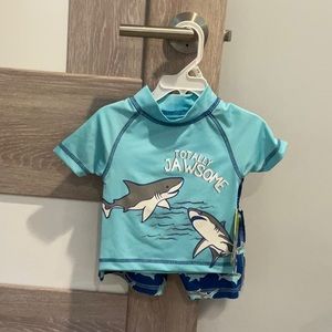 Shark swimsuit (12M)